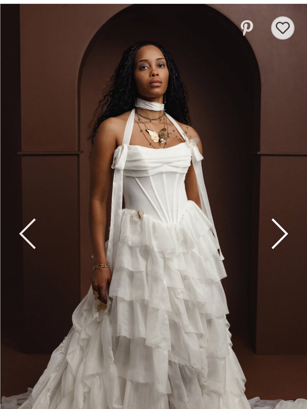 Rue De Seine - Jacqueline Off-White Tiered Ruffle Corset Gown- Wedding Dress — image 8 of 8